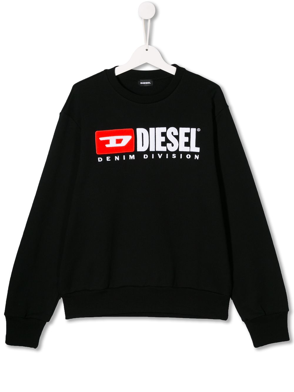 

Diesel Kids sudadera con logo bordado - Negro