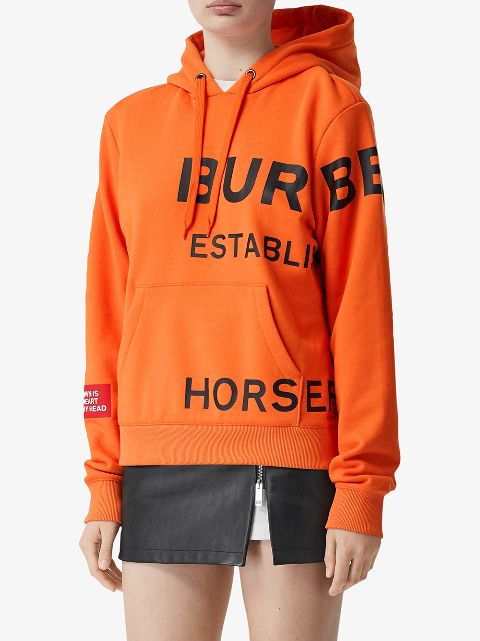 burberry horseferry hoodie orange