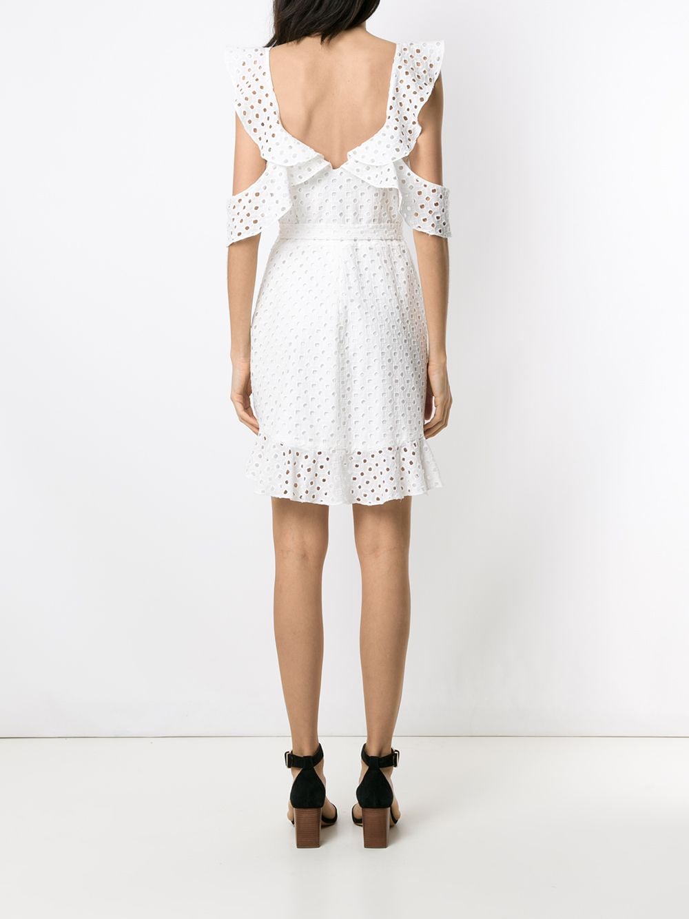 Shop Olympiah Orchid Laise Dress In White