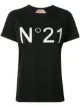 Image 1 of Nº21 logo-appliqué crew-neck T-shirt