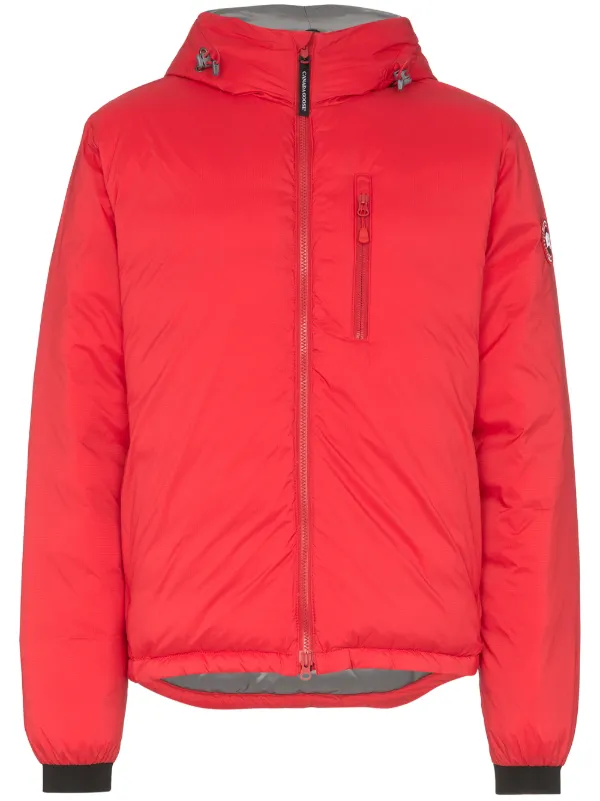 canada goose lodge jacket red