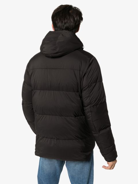 Shop black Canada Goose Armstrong hooded puffa jacket with Express ...
