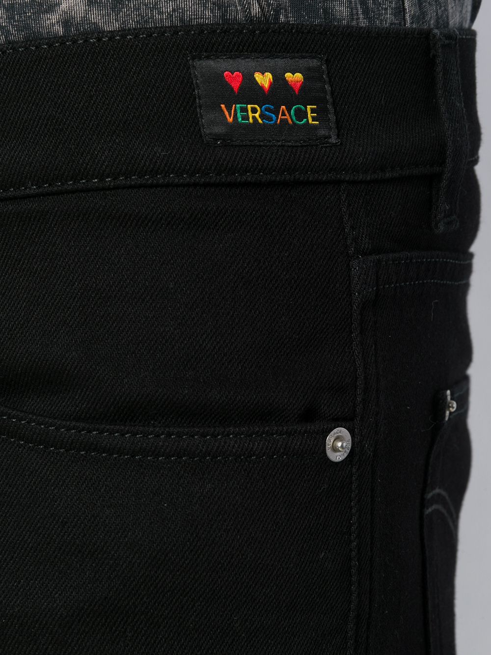 фото Versace джинсы прямого кроя