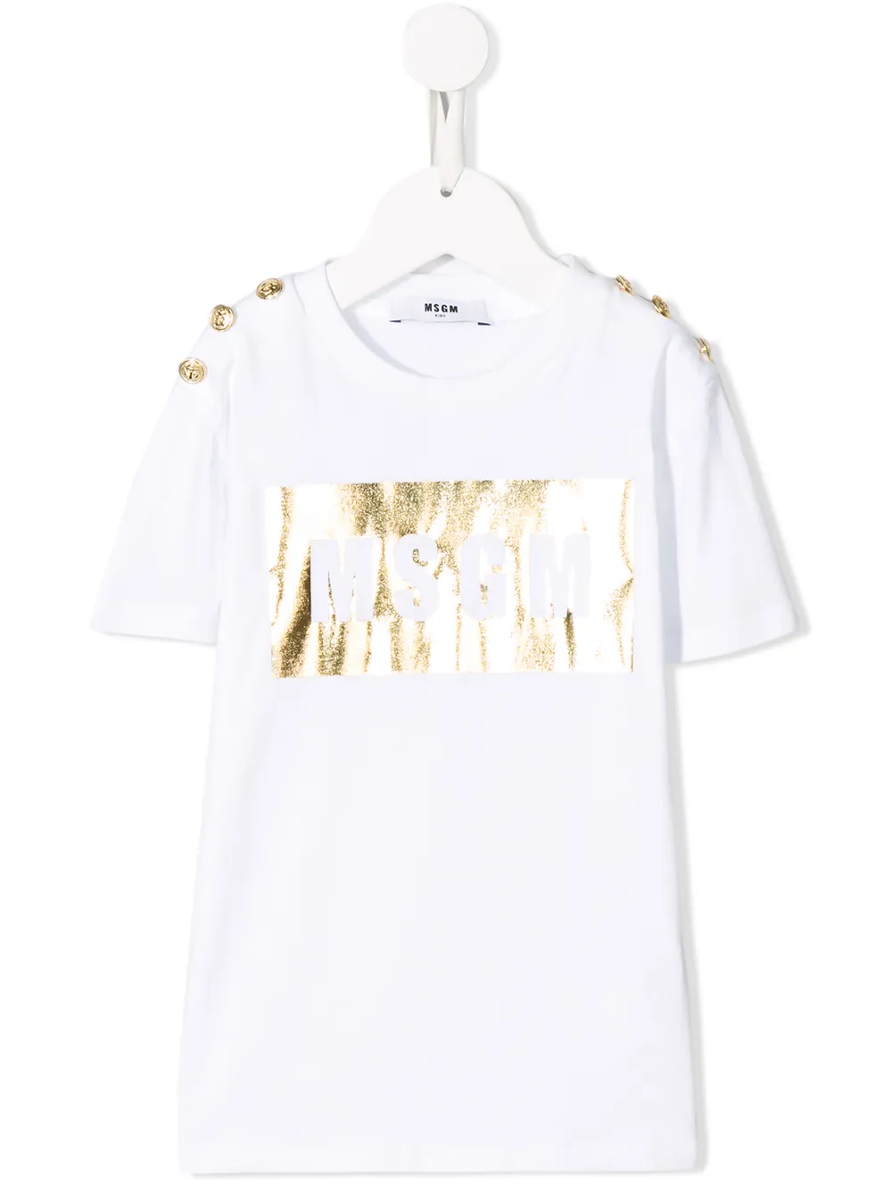 Msgm Kids футболка с логотипом Msgm Kids футболка с логотипом