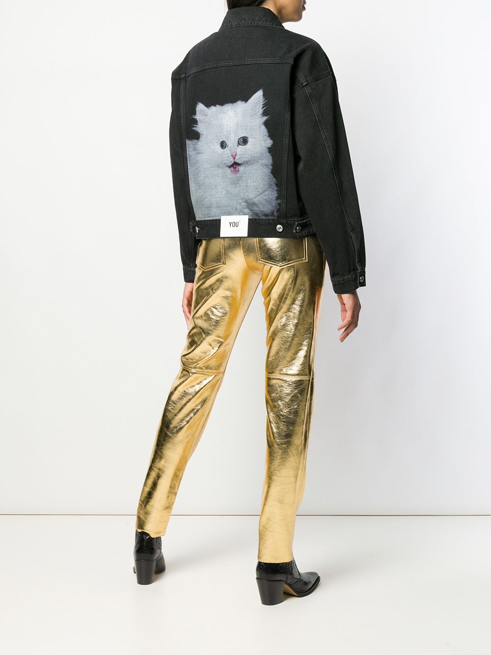 фото MSGM джинсовая куртка Cat