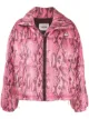 Изображение 1 из MSGM укороченный пуховик с принтом кожи питона