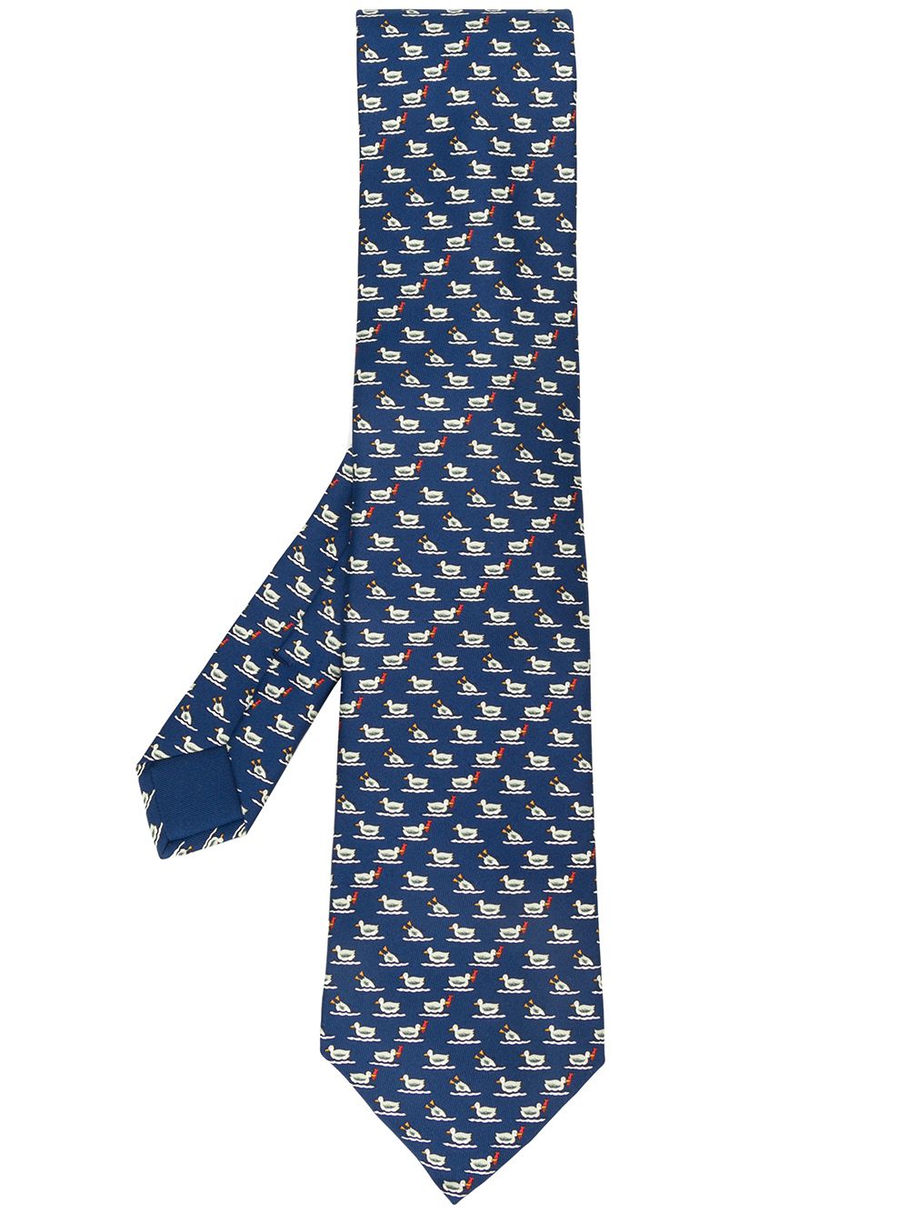фото Hermès Pre-Owned галстук 2000-х годов с принтом