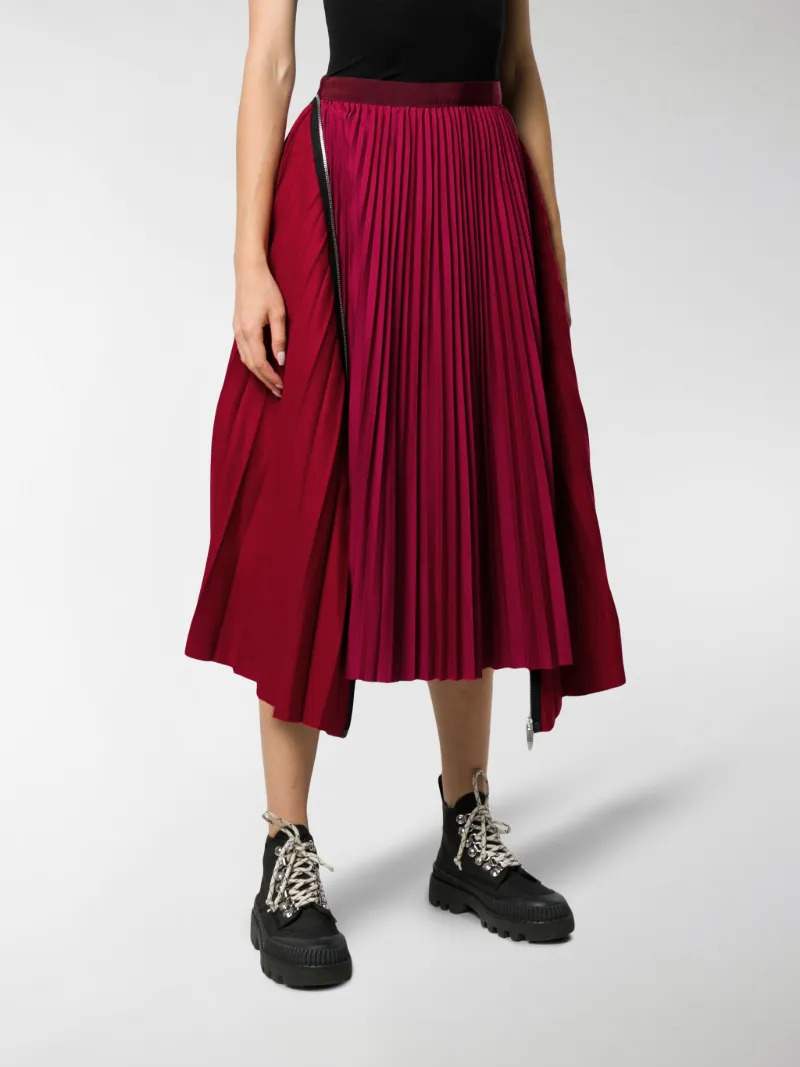 スカート SACAI Wool Melton Skirt sacai Suiting x Wool Melton Skirt | REVERSIBLE