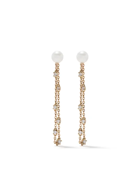 Yoko London 18kt yellow gold Trend diamond earrings