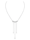 Yoko London 18kt white gold Trend freshwater pearl and diamond necklace - Silver