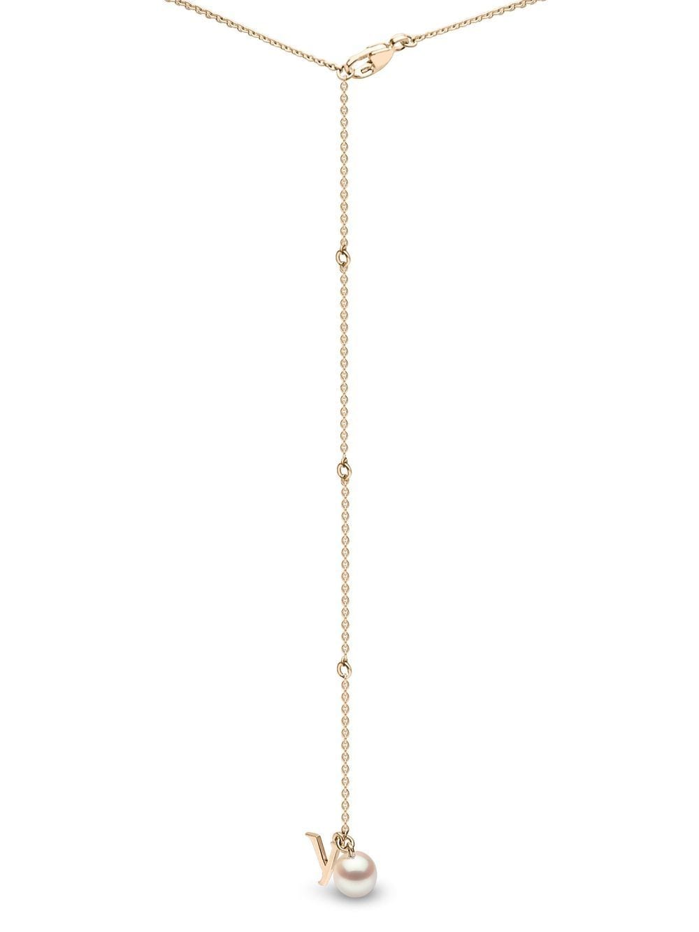 Shop Yoko London 18kt Yellow Gold Trend Freshwater Pearl And Diamond Necklace In 6