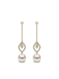 Yoko London 18kt yellow gold Trend freshwater pearl and diamond earrings