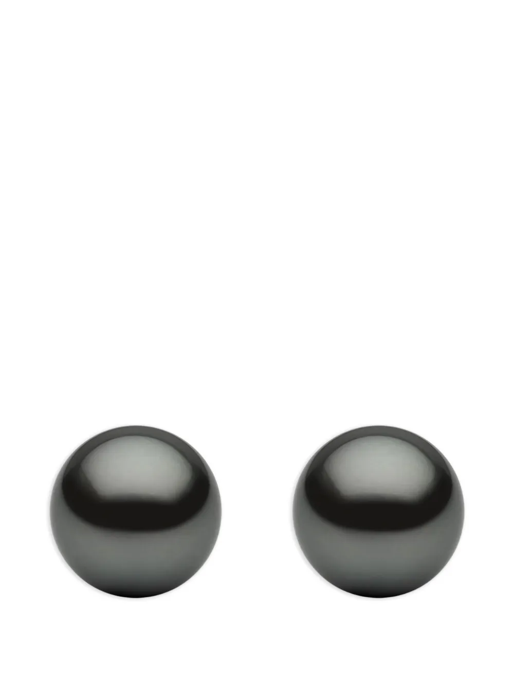 Yoko London Classic tahitian-pearl stud earrings – Silver