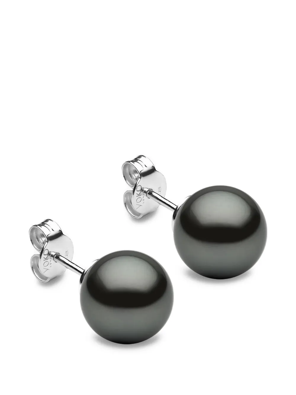 Yoko London Classic tahitian pearl stud earrings