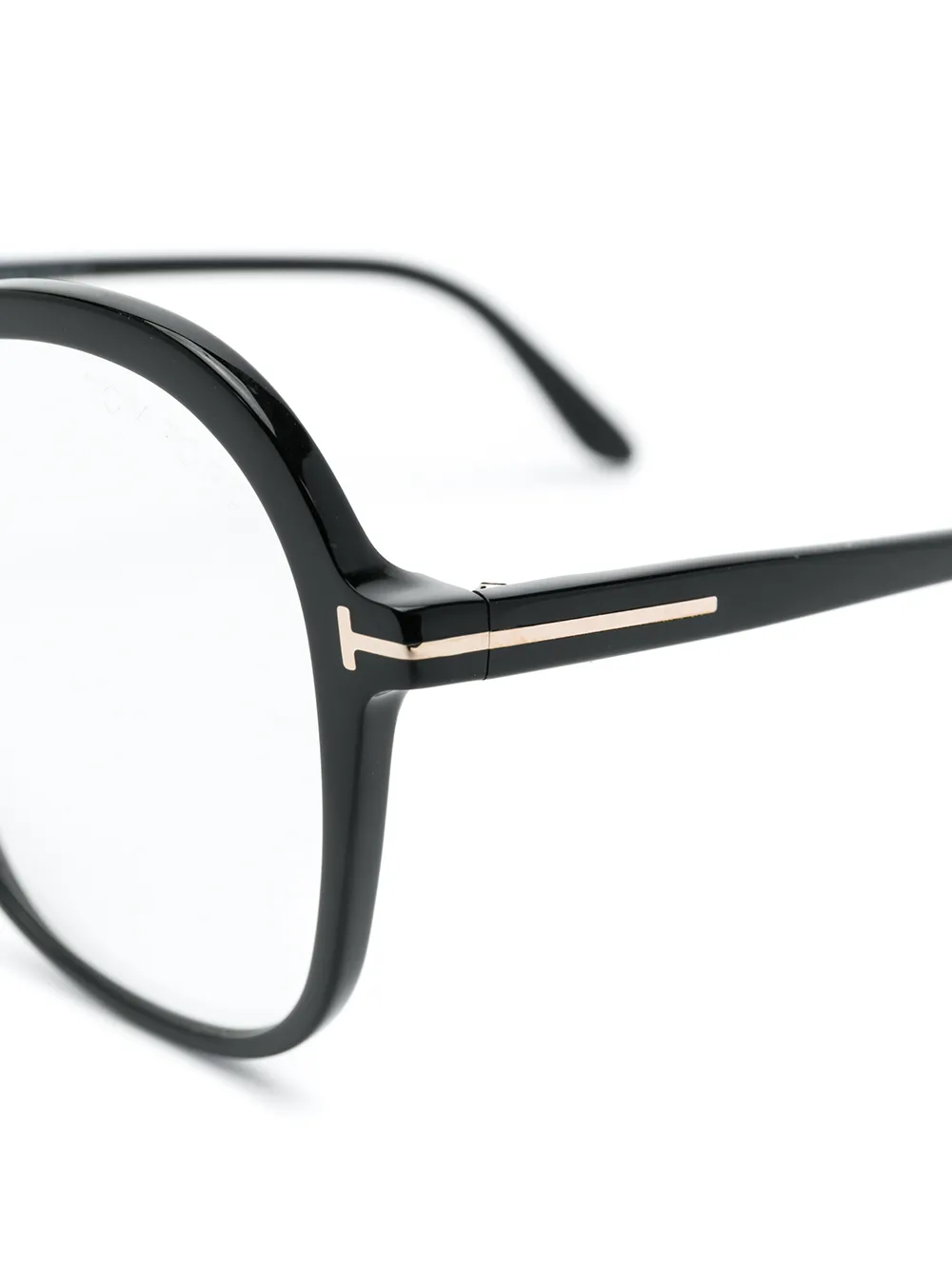TOM FORD Eyewear Bril met rechthoekig montuur Zwart