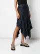 Monse satin panelled plaid skirt