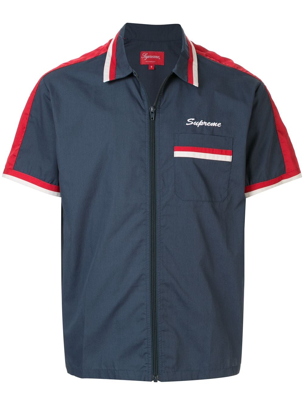 supreme zip up work shirt