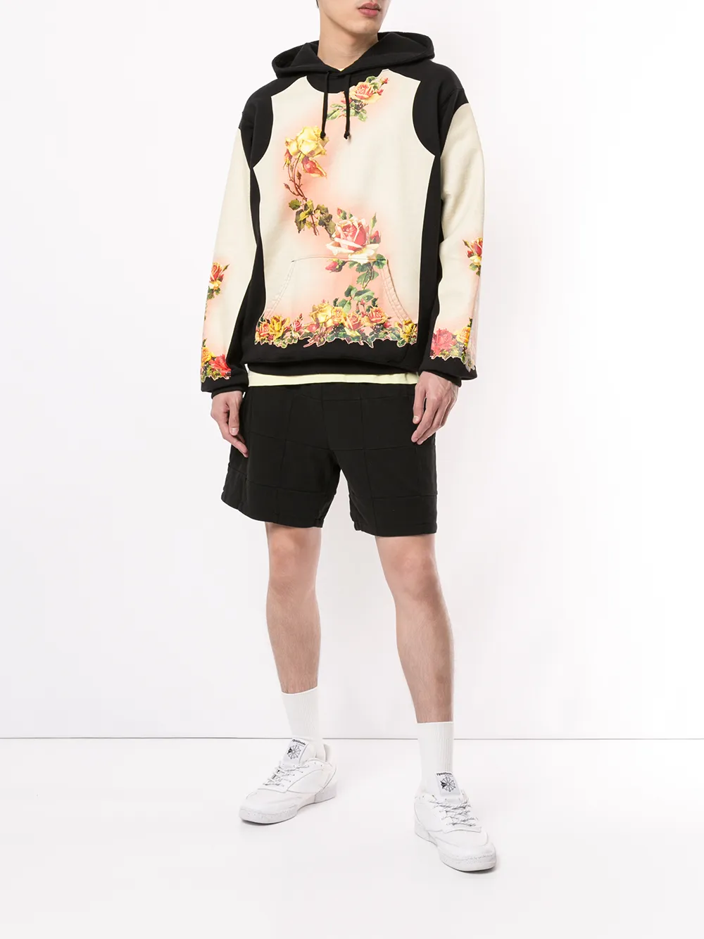 x Jean Paul Gaultier floral print hoodie