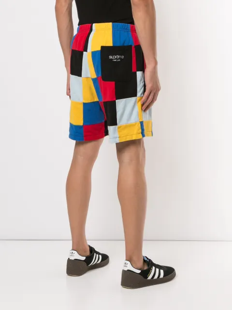 supreme patchwork shorts