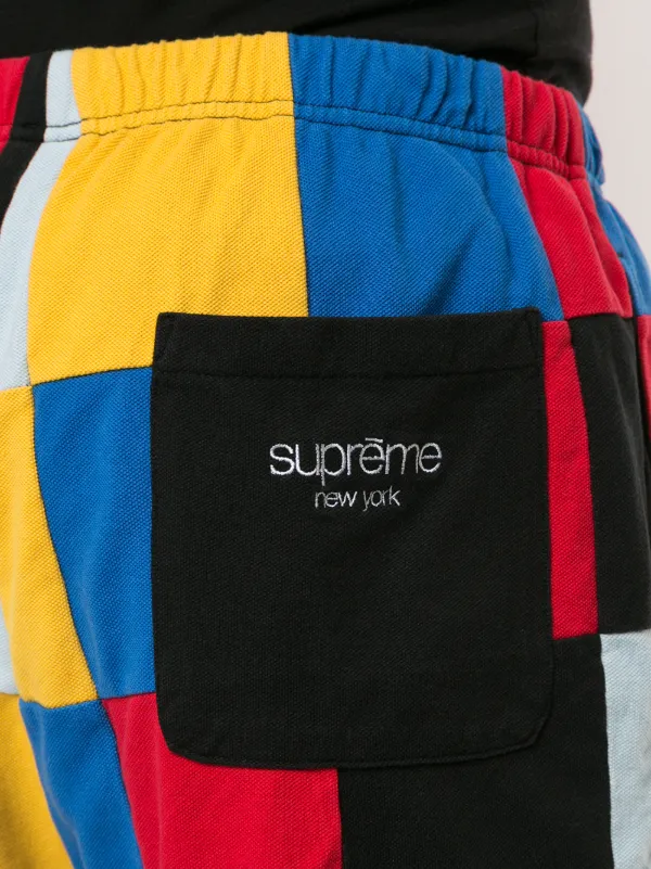 supreme patchwork pique shorts