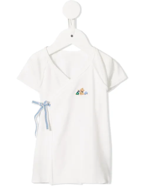 familiar wrap T-shirt