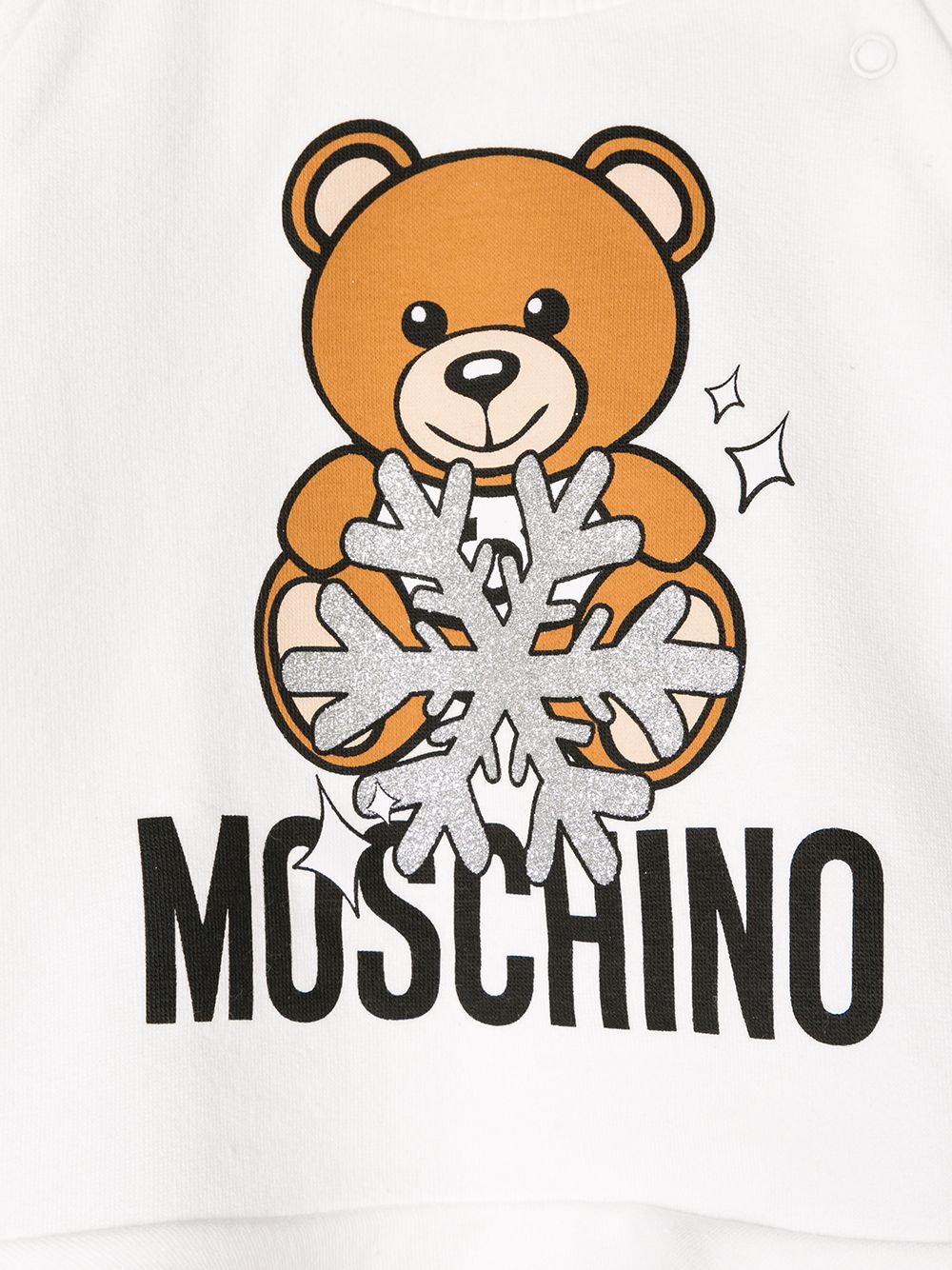 фото Moschino kids толстовка с принтом teddy bear