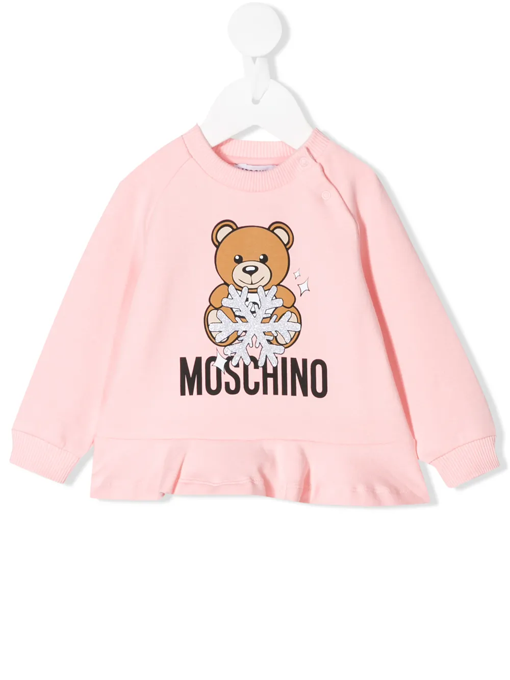 фото Moschino kids толстовка с принтом teddy bear