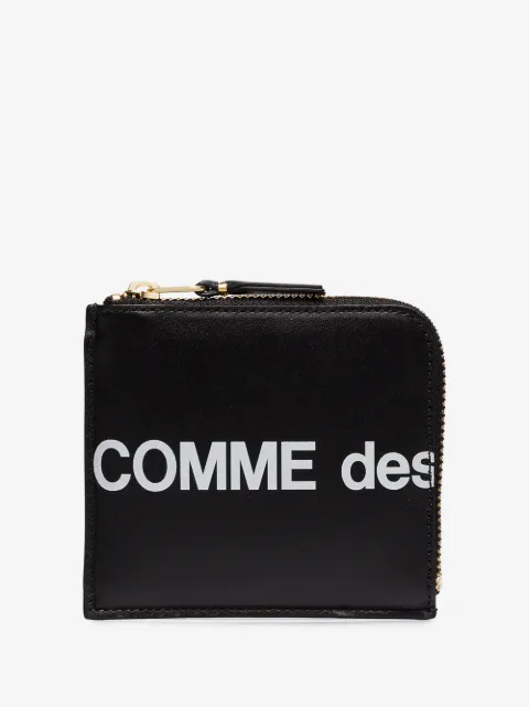 Comme Des Garçons Wallet portefeuille en cuir à logo imprimé