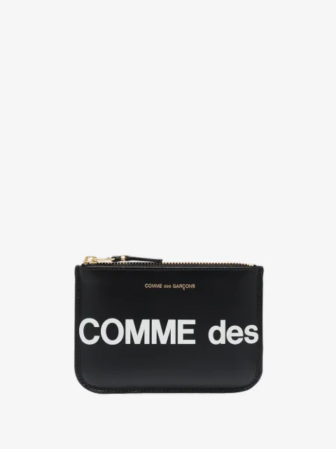 Comme Des Garçons Wallet Huge logo leather wallet