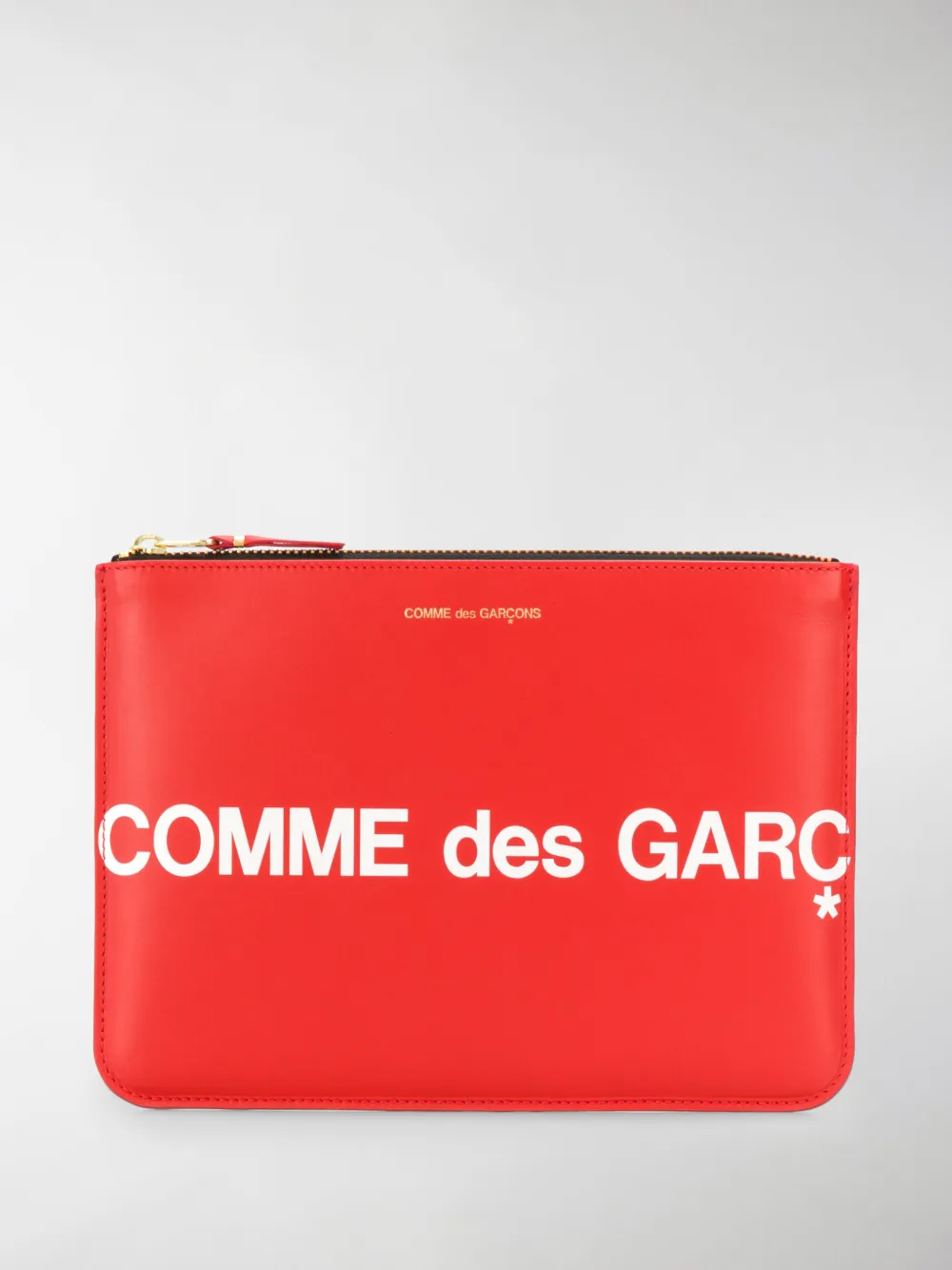 Image of Comme Des Garçons Wallet logo printed pouch