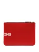 Comme Des Garçons Wallet logo printed pouch