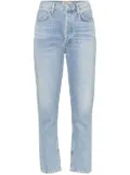 AGOLDE high-waisted cropped jeans - Blue