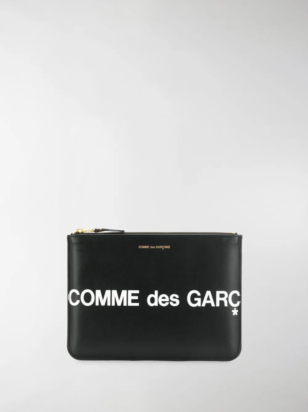 Image of Comme Des Garçons Wallet logo print pouch
