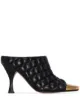 Image 1 of Bottega Veneta quilted 90mm toe cap mules