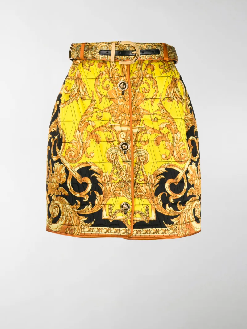 Versace quilted Baroque print mini 