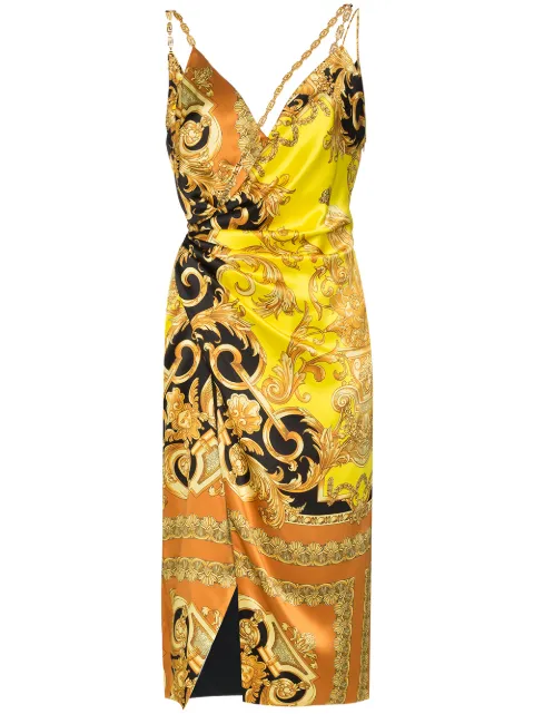 barocco print dress