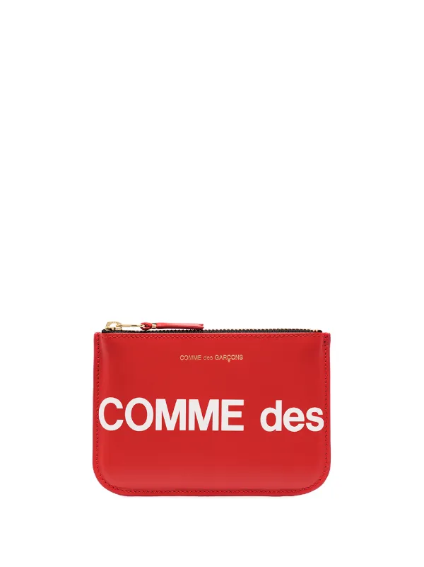 Comme Des Garçons Play ロゴ クラッチバッグ | レッド | FARFETCH JP