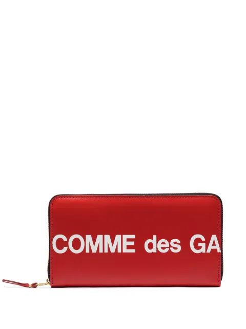 Comme Des Garçons Wallet cartera Continental con logo estampado