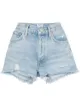 Image 1 of AGOLDE distressed denim shorts