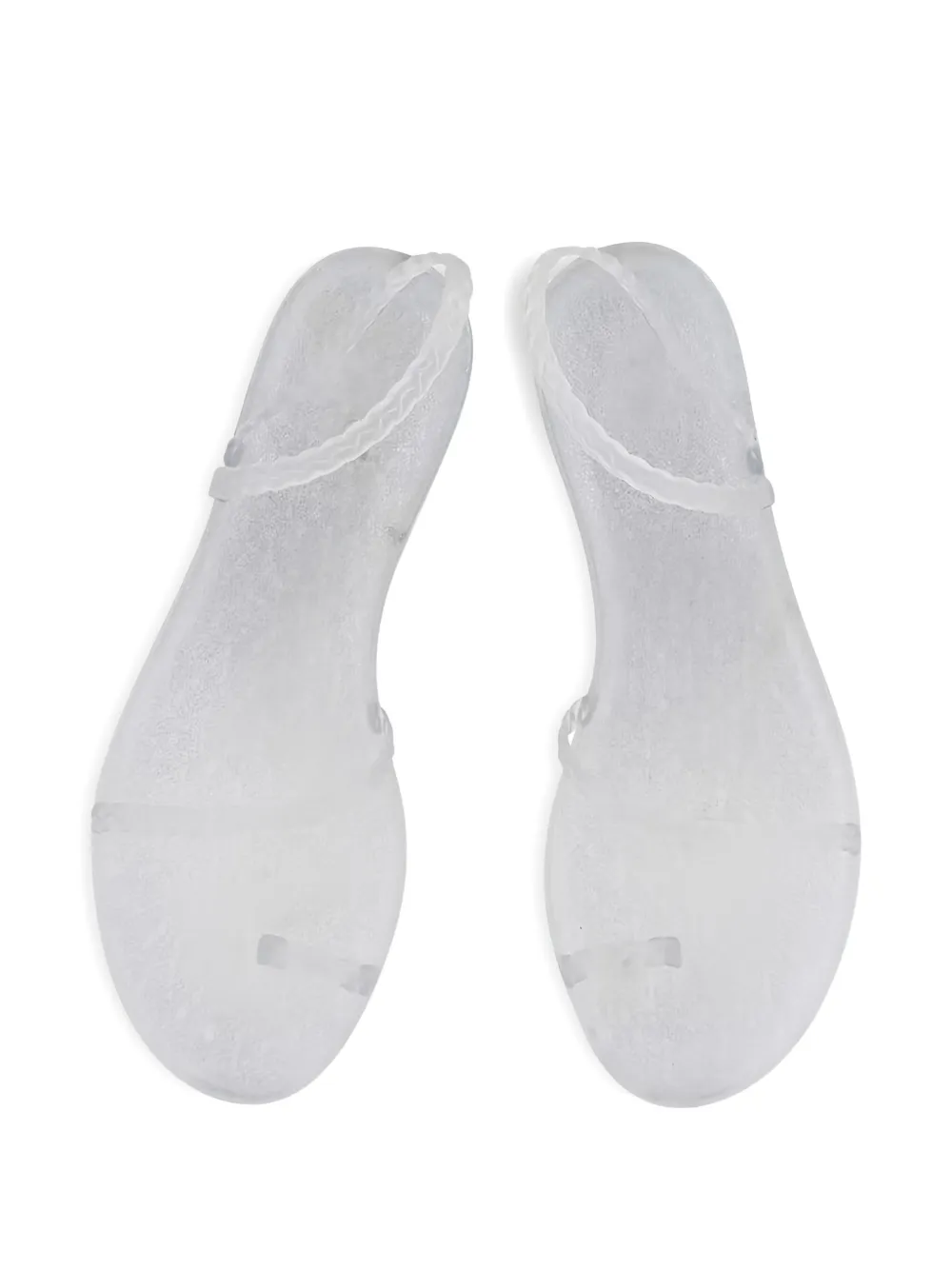 Ancient Greek Sandals Eleftheria sandalen met glitters Wit