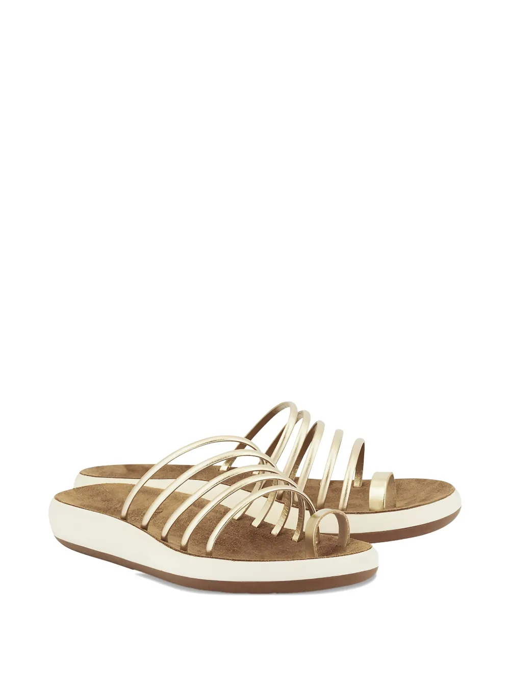 Ancient Greek Sandals Sandalen met meerdere bandjes Bruin