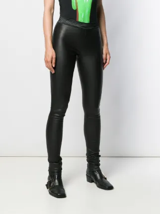 elasticated waist skinny leggings展示图