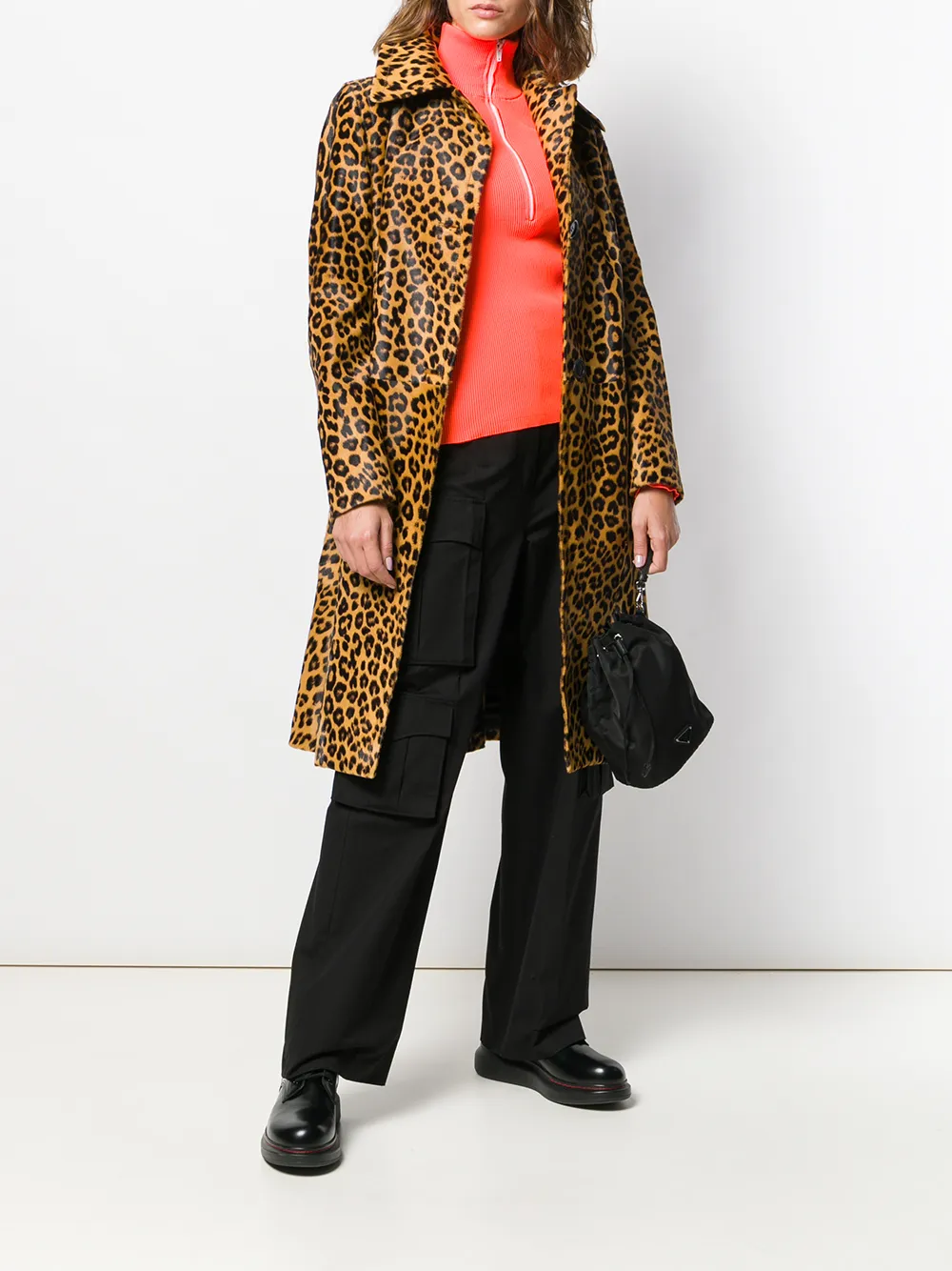 Image 2 of Prada leopard print coat