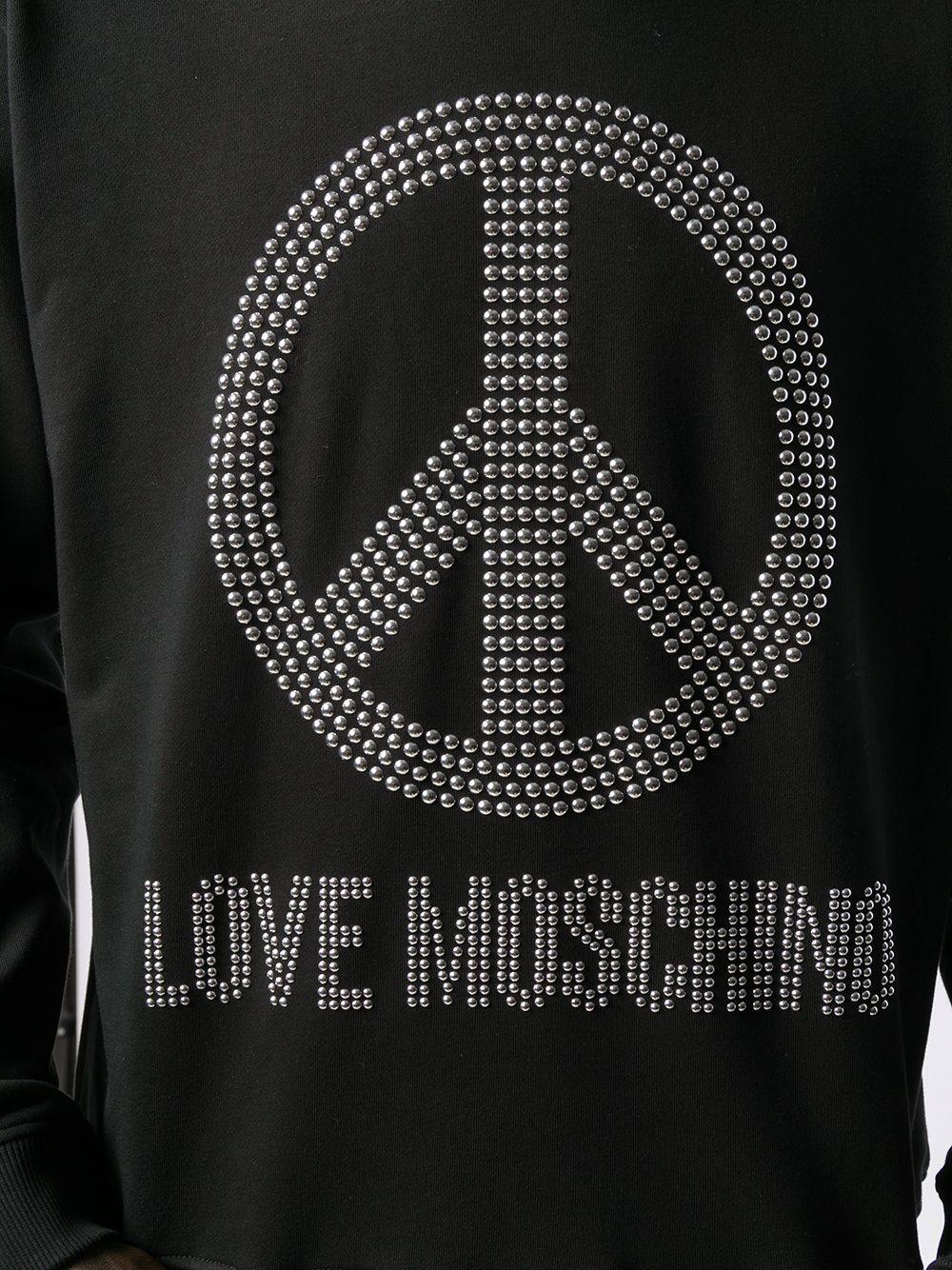 фото Love moschino толстовка с декорированным логотипом