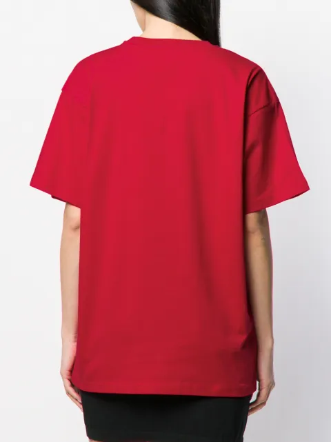 MOSCHINO CARE LABEL PRINT T-SHIRT