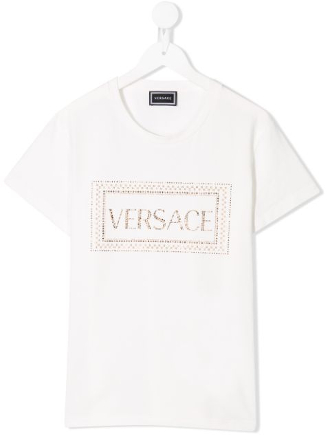 Versace Kids Logo Embellished T-Shirt - Farfetch