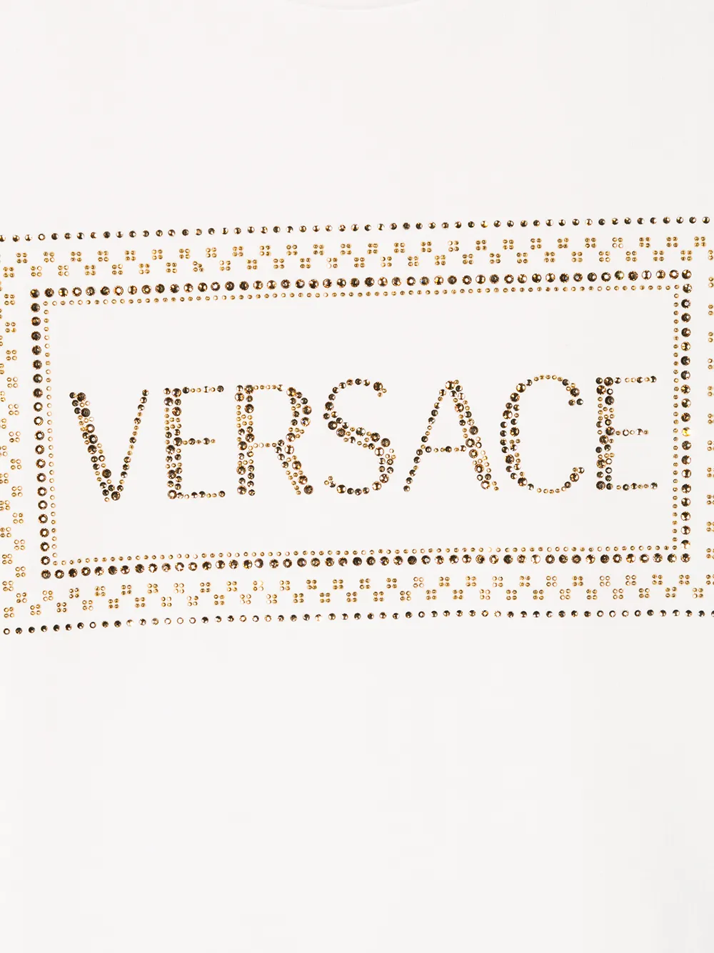 фото Young versace футболка с декорированным логотипом