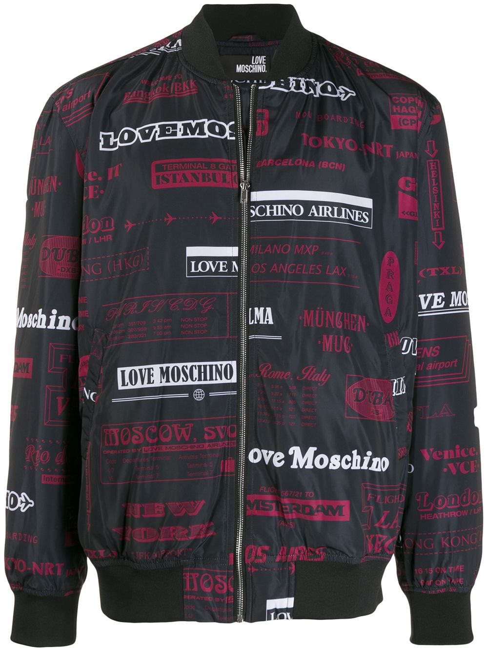 фото Love Moschino куртка с принтом Moschino Airlines