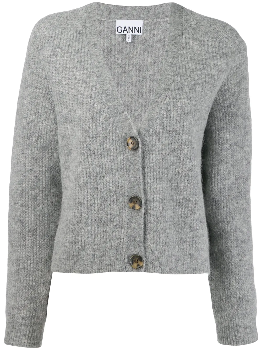 Image 1 of GANNI V-neck knitted cardigan