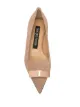 Sergio Rossi patent-trimmed ballerina flats